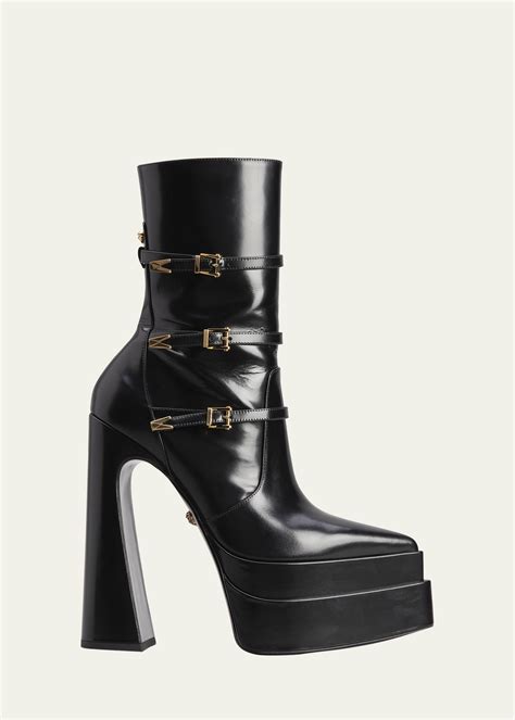 black medusa versace|Versace Medusa boots.